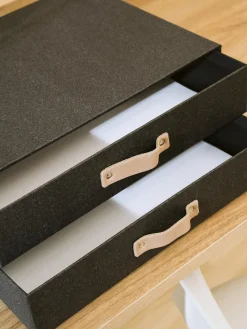 New Bigso Box of Sweden Organiseur bureau Birger Anthracite, beige
