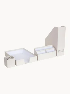 Clearance Bigso Box of Sweden Organiseur bureau Hugo, 4 élém. Blanc cassé