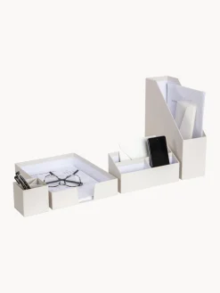 Clearance Bigso Box of Sweden Organiseur bureau Hugo, 4 élém. Blanc cassé