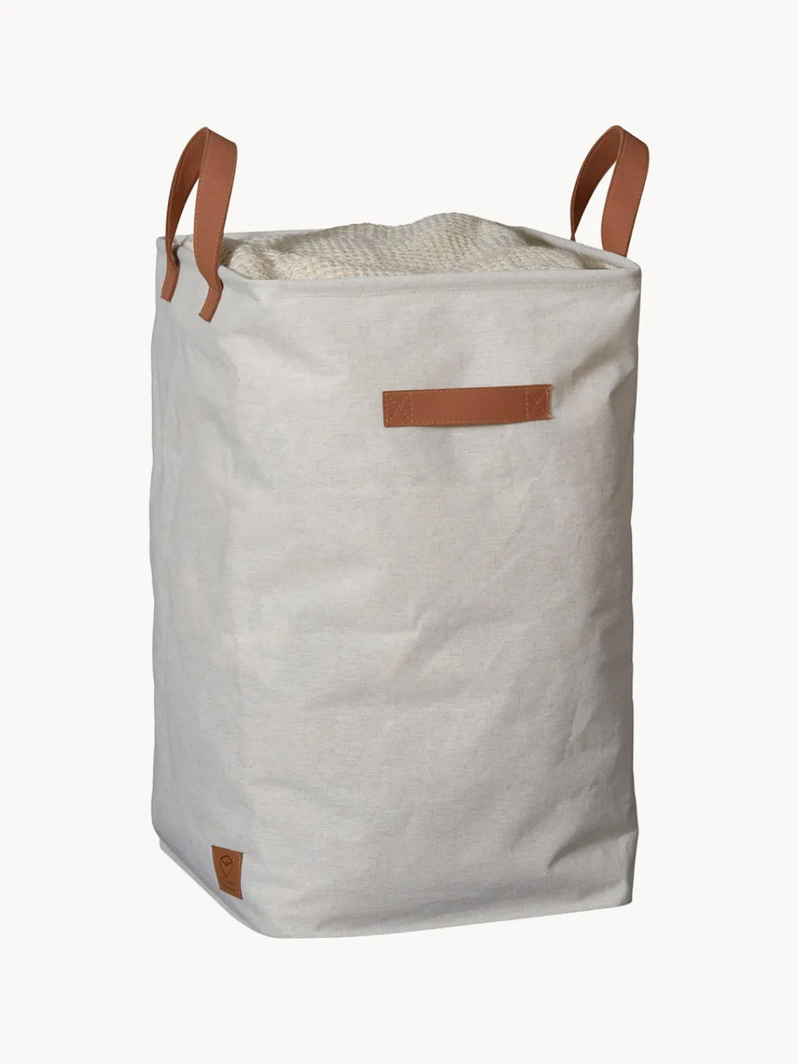 Hot Store It Panier à linge Premium Gris clair, brun