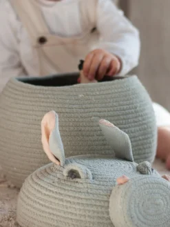 Online Lorena Canals Panier de rangement artisanal avec couvercle Henry the Hippo