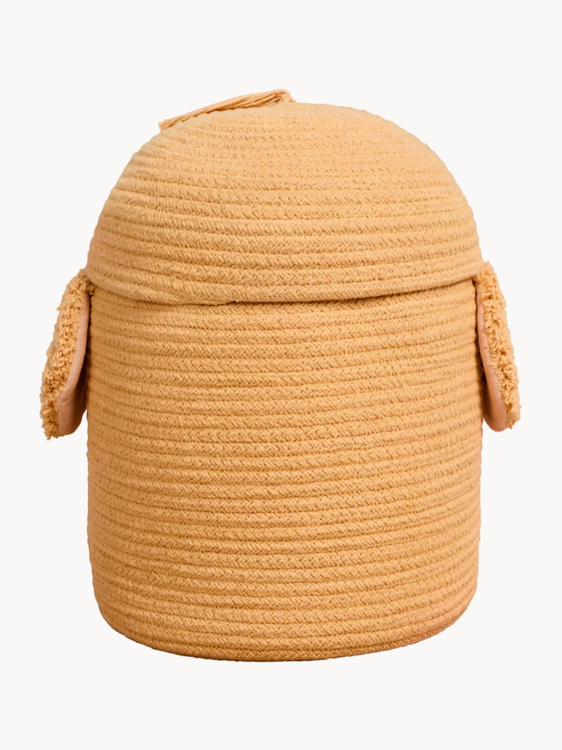 Online Lorena Canals Panier de rangement artisanal avec couvercle Charlie the Chicken Ocre, pêche