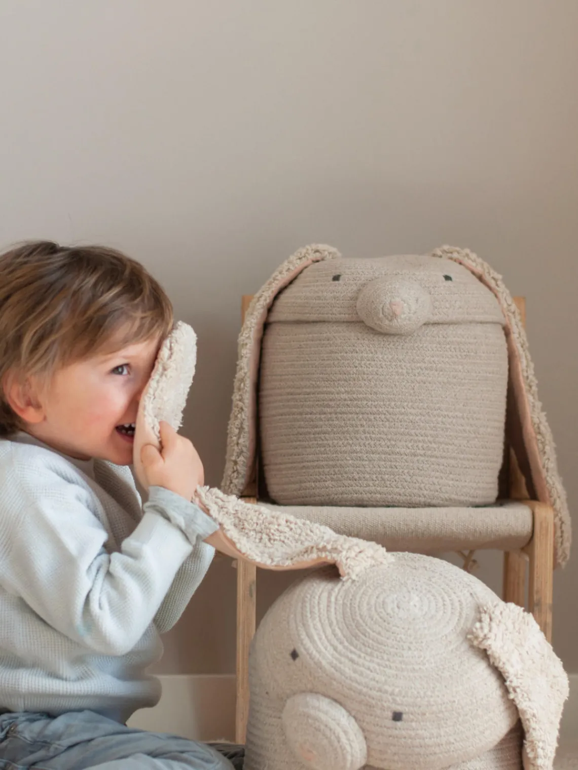 Fashion Lorena Canals Panier de rangement artisanal avec couvercle Rita the Rabbit