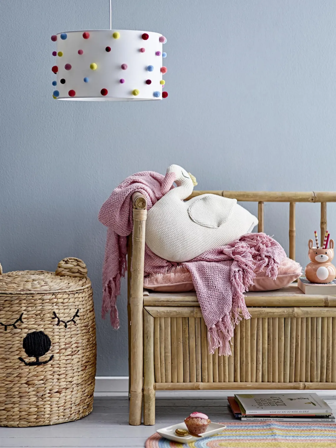 Outlet Bloomingville Mini Panier de rangement avec couvercle Bear