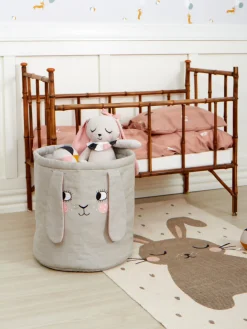 Fashion Roommate Panier de rangement chambre d'enfant Bunny Grège