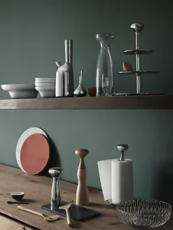 New GEORG JENSEN Panier de rangement en acier inoxydable Alfredo