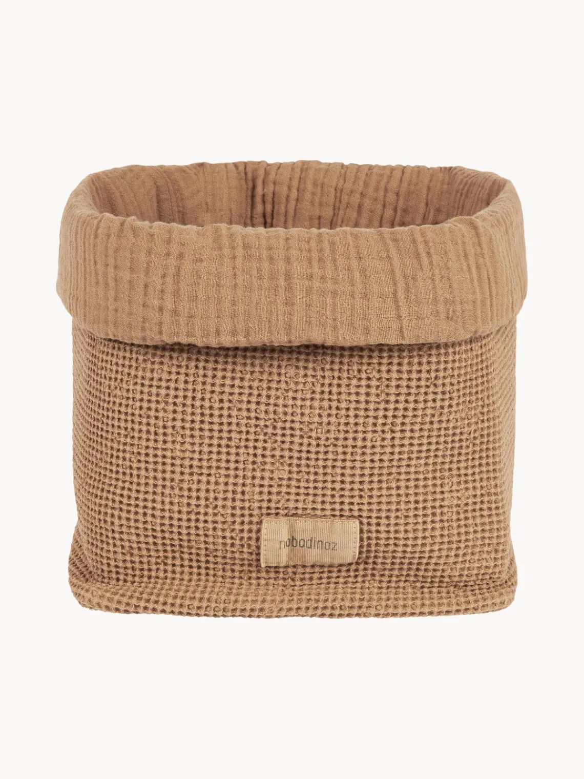 Fashion Nobodinoz Panier de rangement en coton bio Wabi Sabi Nougat