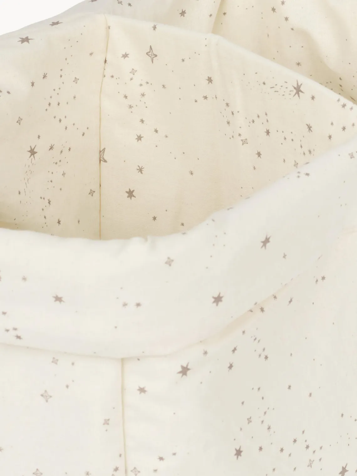 Discount Nobodinoz Panier de rangement en coton bio Stories Blanc crème, beige, motif étoile