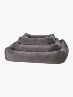 Hot Laboni Panier en bouclette pour chien Teddy, tailles variées Gris foncé