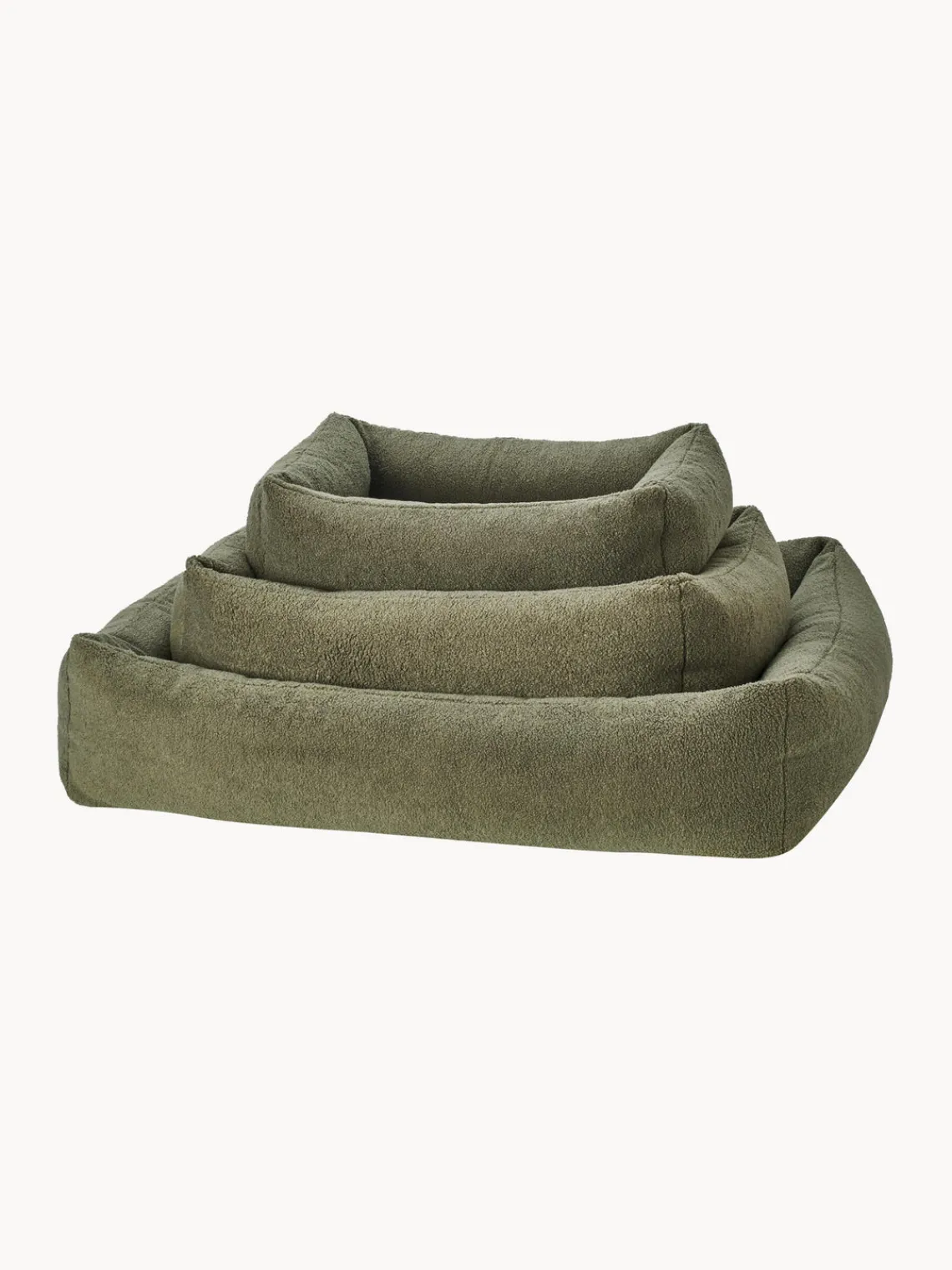 Online Laboni Panier en bouclette pour chien Teddy, tailles variées Vert olive