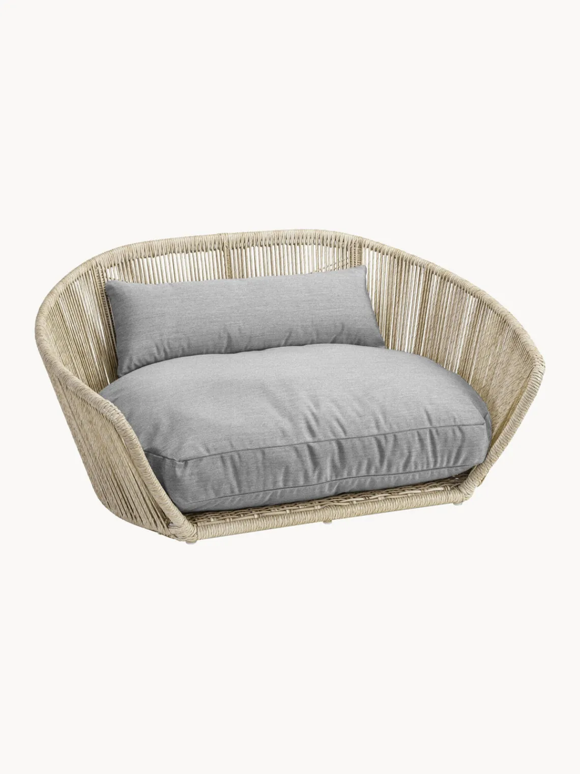Clearance Laboni Panier pour chien intérieur-extérieur Vogue Gris clair, beige