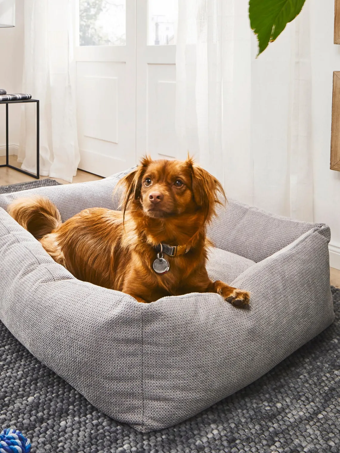 Fashion Laboni Panier pour chien Tudor, tailles variées Gris clair