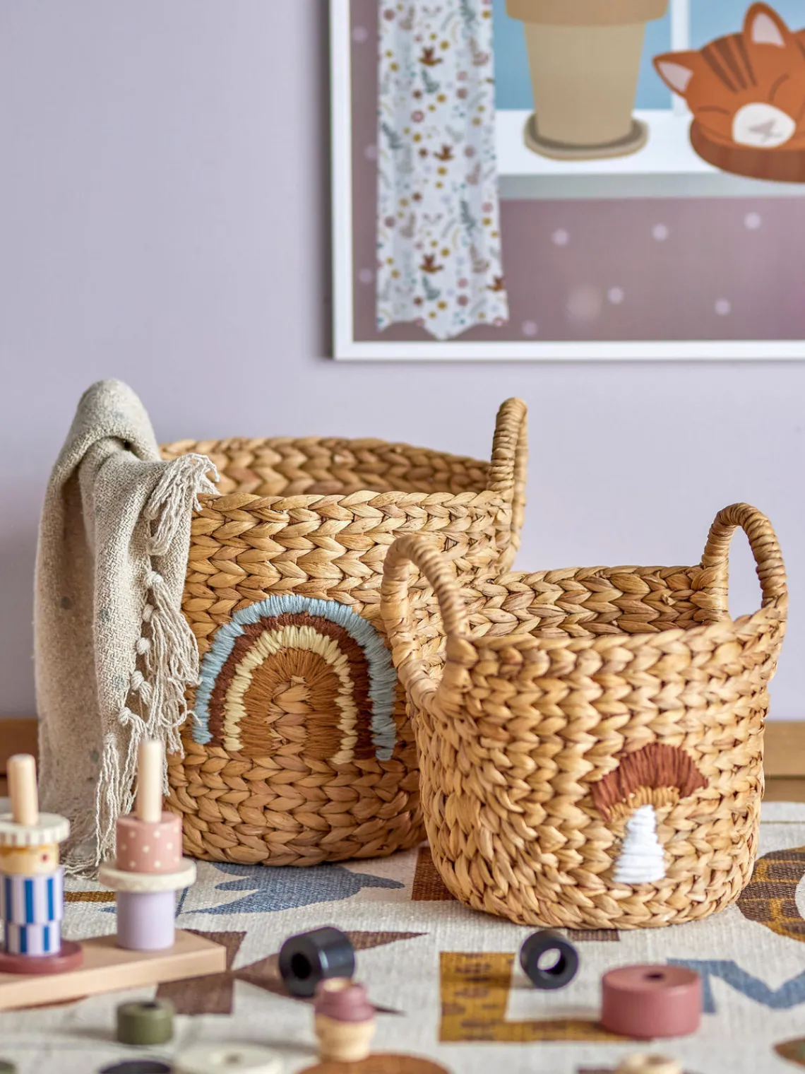 Sale Bloomingville Mini Paniers de rangement Agnes, 2 élém.
