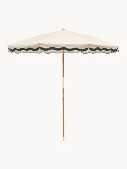 Online Business & Pleasure Parasol Amalfi, Ø 230 cm Blanc, noir