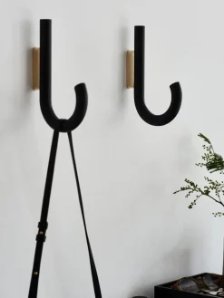 Clearance Gejst Patère en chêne Umbrella, tailles variées Noir, doré