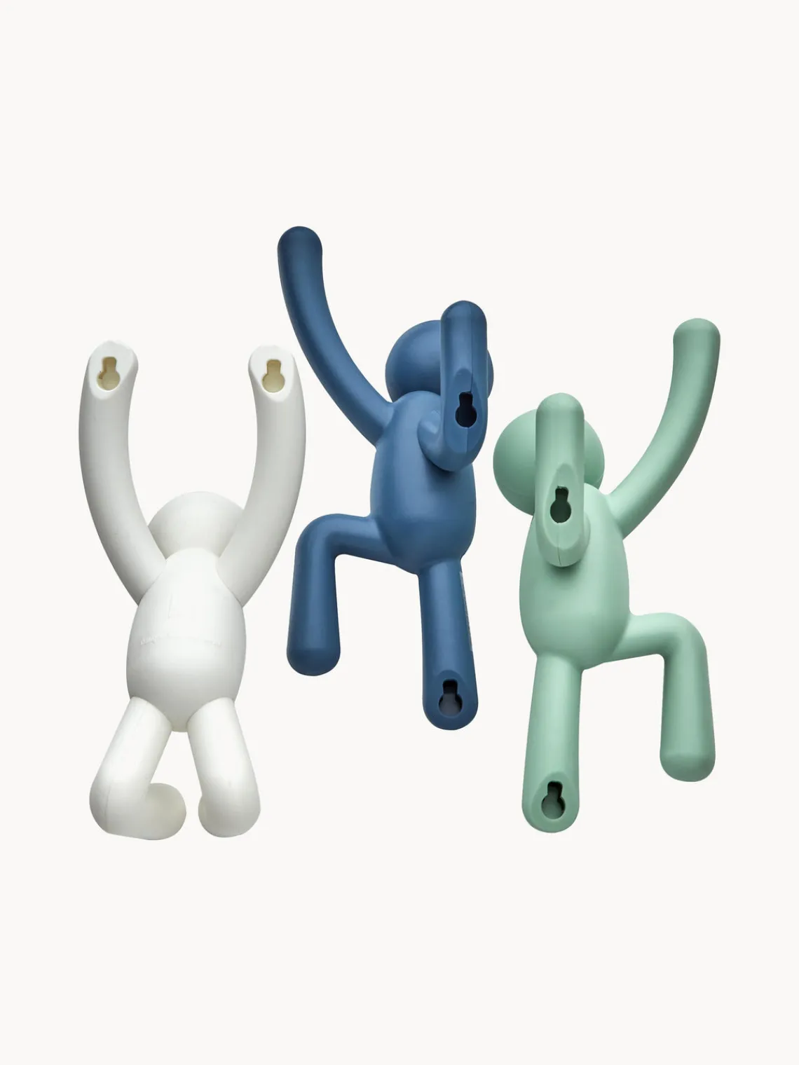 Discount Umbra Patères design Buddy, 3 élém. Gris-bleu, vert sauge, blanc
