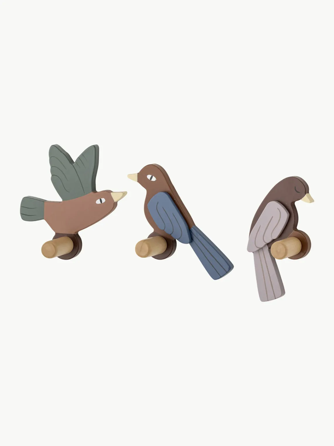 Outlet Bloomingville Mini Patères en bois Lewi, 3 élém.