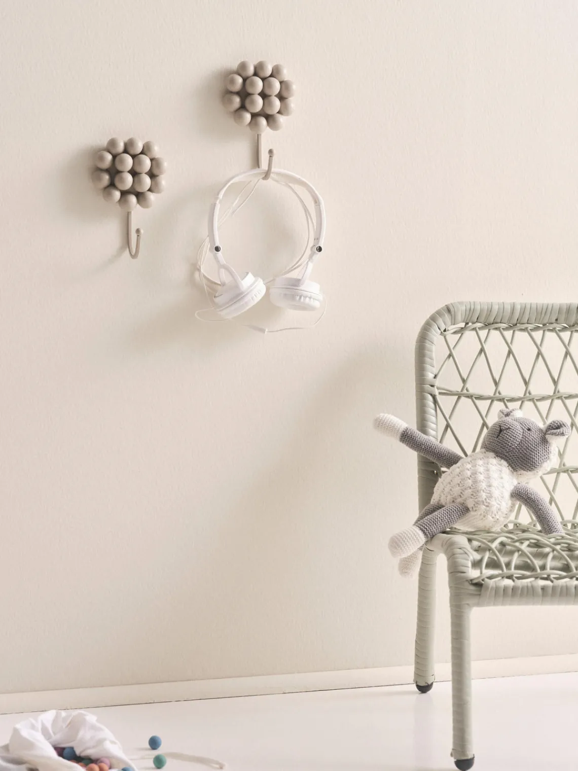 Clearance Jotex Patères en porcelaine Benevento, 2 pièces Beige