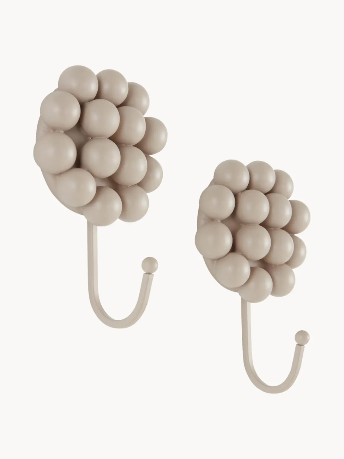 Clearance Jotex Patères en porcelaine Benevento, 2 pièces Beige