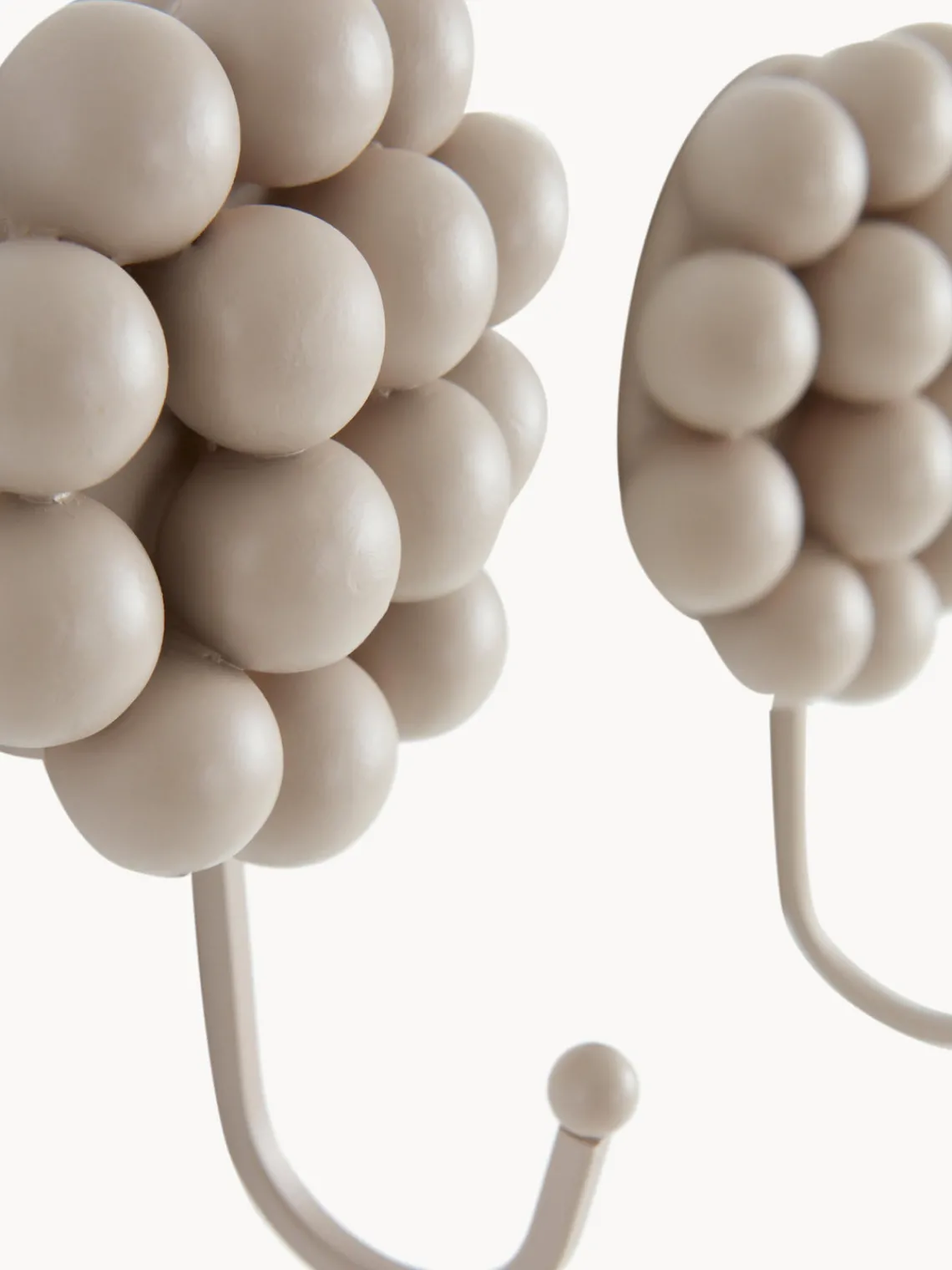 Clearance Jotex Patères en porcelaine Benevento, 2 pièces Beige