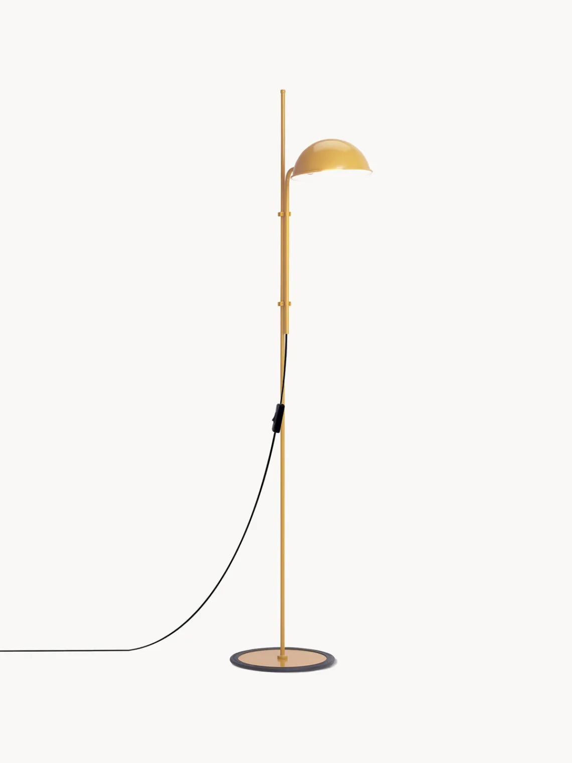 Online Marset Petit lampadaire orientable Funiculí Jaune moutarde, haute brillance