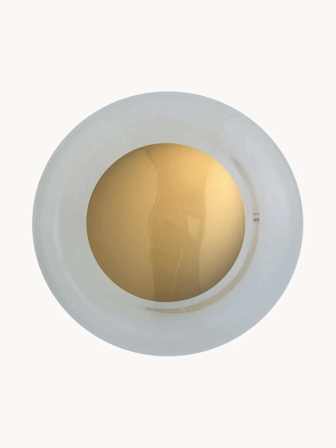 Outlet EBB & FLOW Petit plafonnier/applique murale soufflé bouche Horizon Transparent, doré