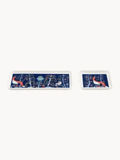 New iittala Petit plat de service en porcelaine Taika Bleu foncé