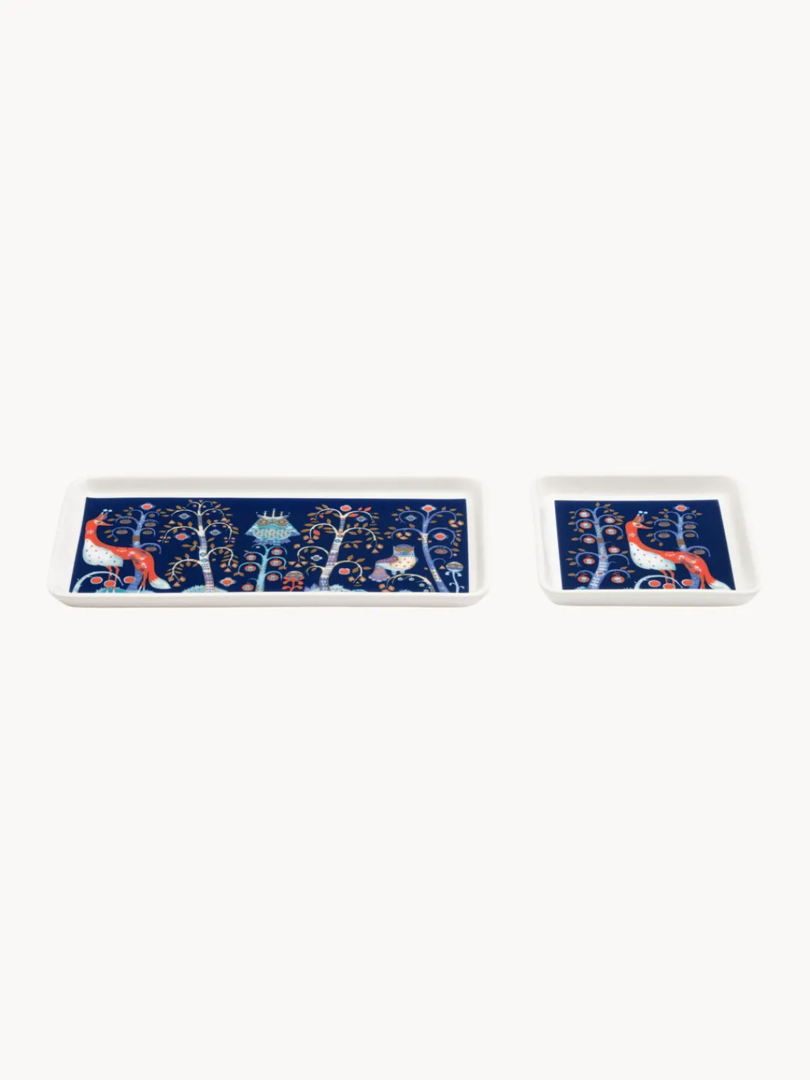 New iittala Petit plat de service en porcelaine Taika Bleu foncé