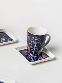 New iittala Petit plat de service en porcelaine Taika Bleu foncé