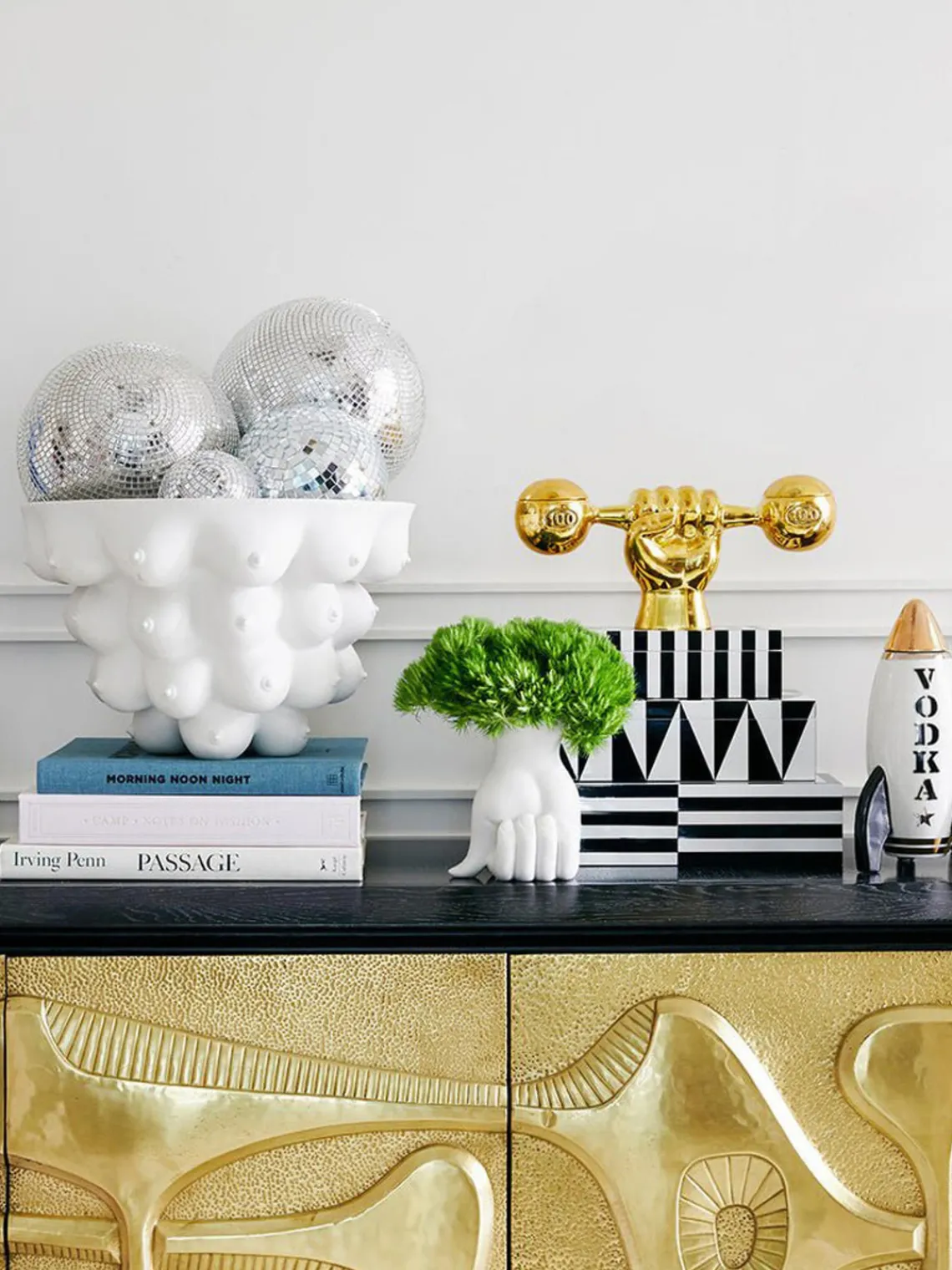Fashion Jonathan Adler Petit vase en porcelaine Marcel
