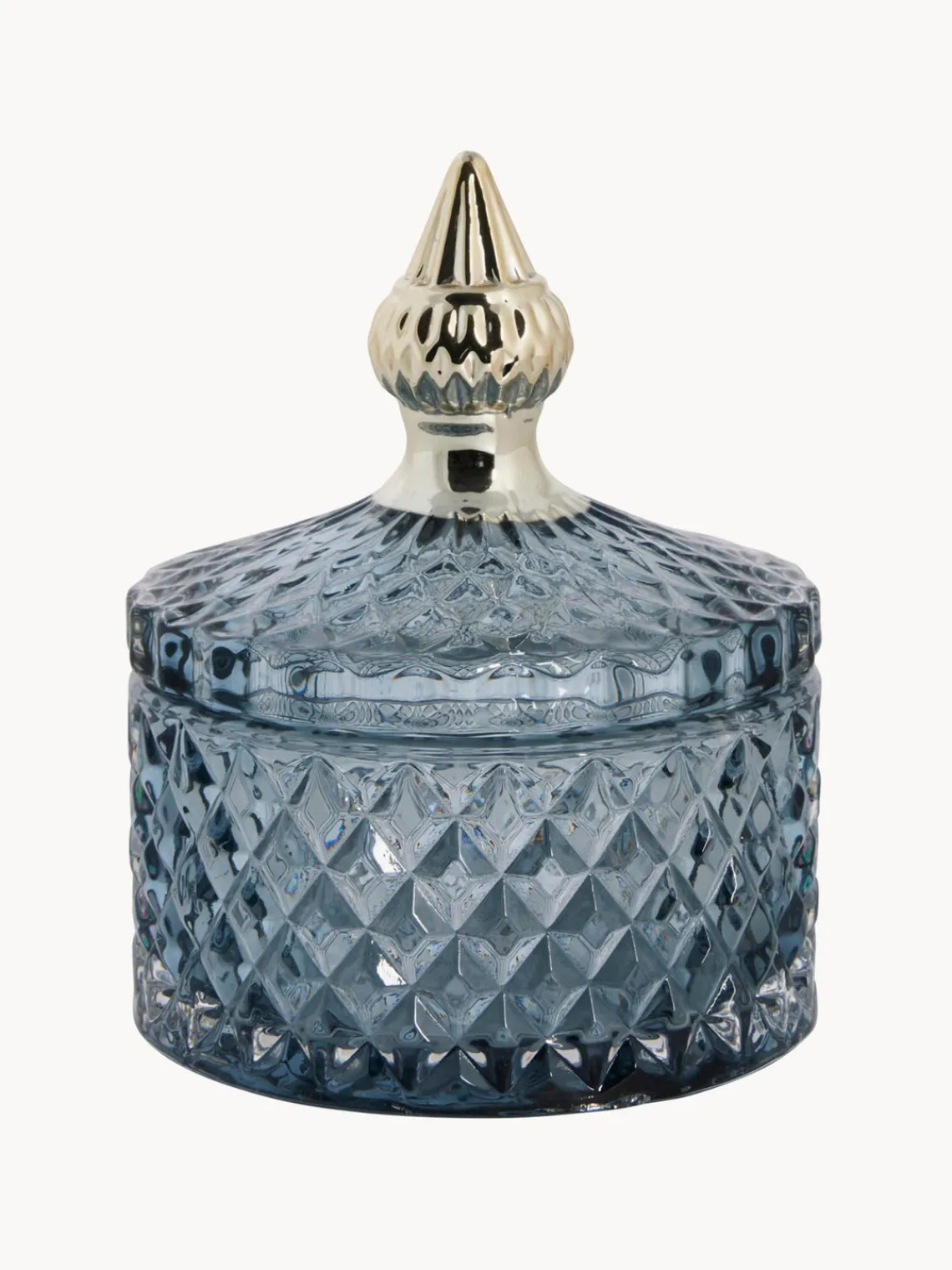 Fashion Lene Bjerre Petite boîte de rangement Myan Gris-bleu, doré