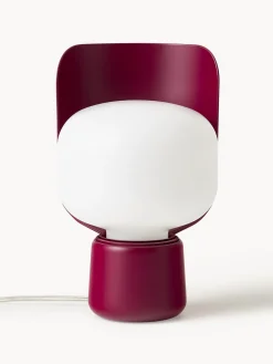 Best FontanaArte Petite lampe à poser artisanale Blom Blanc, prune