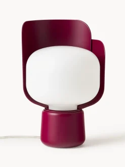 Best FontanaArte Petite lampe à poser artisanale Blom Blanc, prune