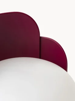 Best FontanaArte Petite lampe à poser artisanale Blom Blanc, prune