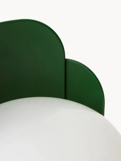 Discount FontanaArte Petite lampe à poser artisanale Blom Blanc, vert foncé