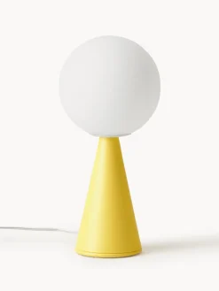 Online FontanaArte Petite lampe à poser artisanale Bilia Blanc, jaune citron