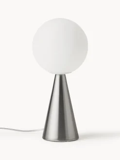 Hot FontanaArte Petite lampe à poser artisanale Bilia Blanc, argenté