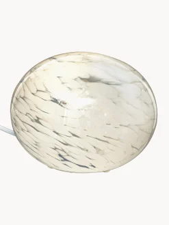 Hot Aneta Petite lampe à poser Globe, tailles variées Blanc, chiné