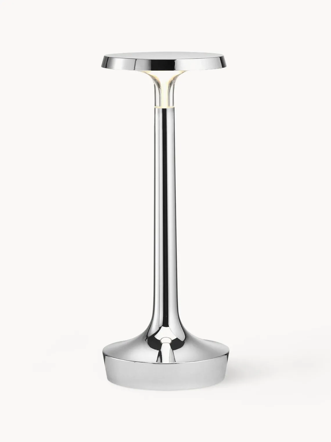 Discount Flos Petite lampe à poser LED Bonjour, intensité lumineuse variable Argenté