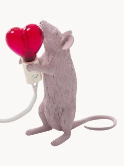 Fashion SELETTI Petite lampe à poser LED design Souris Rose