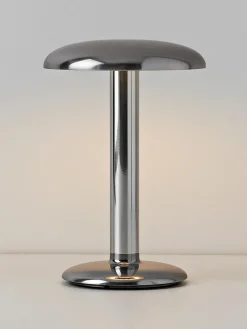 Sale Flos Petite lampe à poser LED Gustave, intensité lumineuse variable Argenté, haute brillance