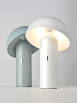 Best sompex Petite lampe à poser LED mobile Svamp, intensité lumineuse variable Gris-bleu