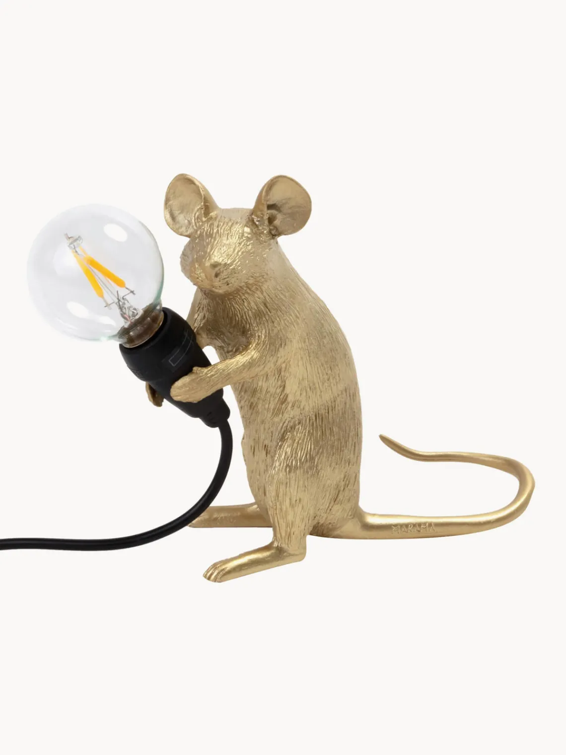 Best SELETTI Petite lampe à poser LED Mouse Doré