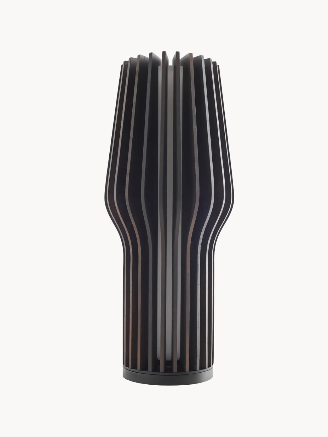 Hot Eva Solo Petite lampe à poser LED mobile Radiant, intensité lumineuse variable Bois de chêne, anthracite laqué