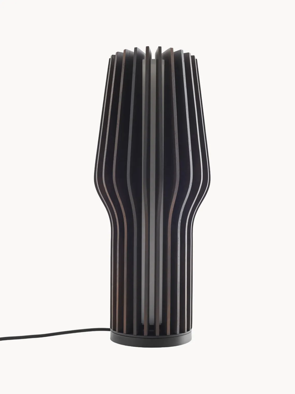 Hot Eva Solo Petite lampe à poser LED mobile Radiant, intensité lumineuse variable Bois de chêne, anthracite laqué
