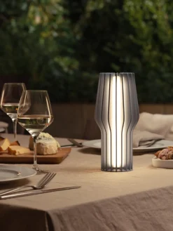 Sale Eva Solo Petite lampe à poser LED mobile Radiant, intensité lumineuse variable Gris-bleu