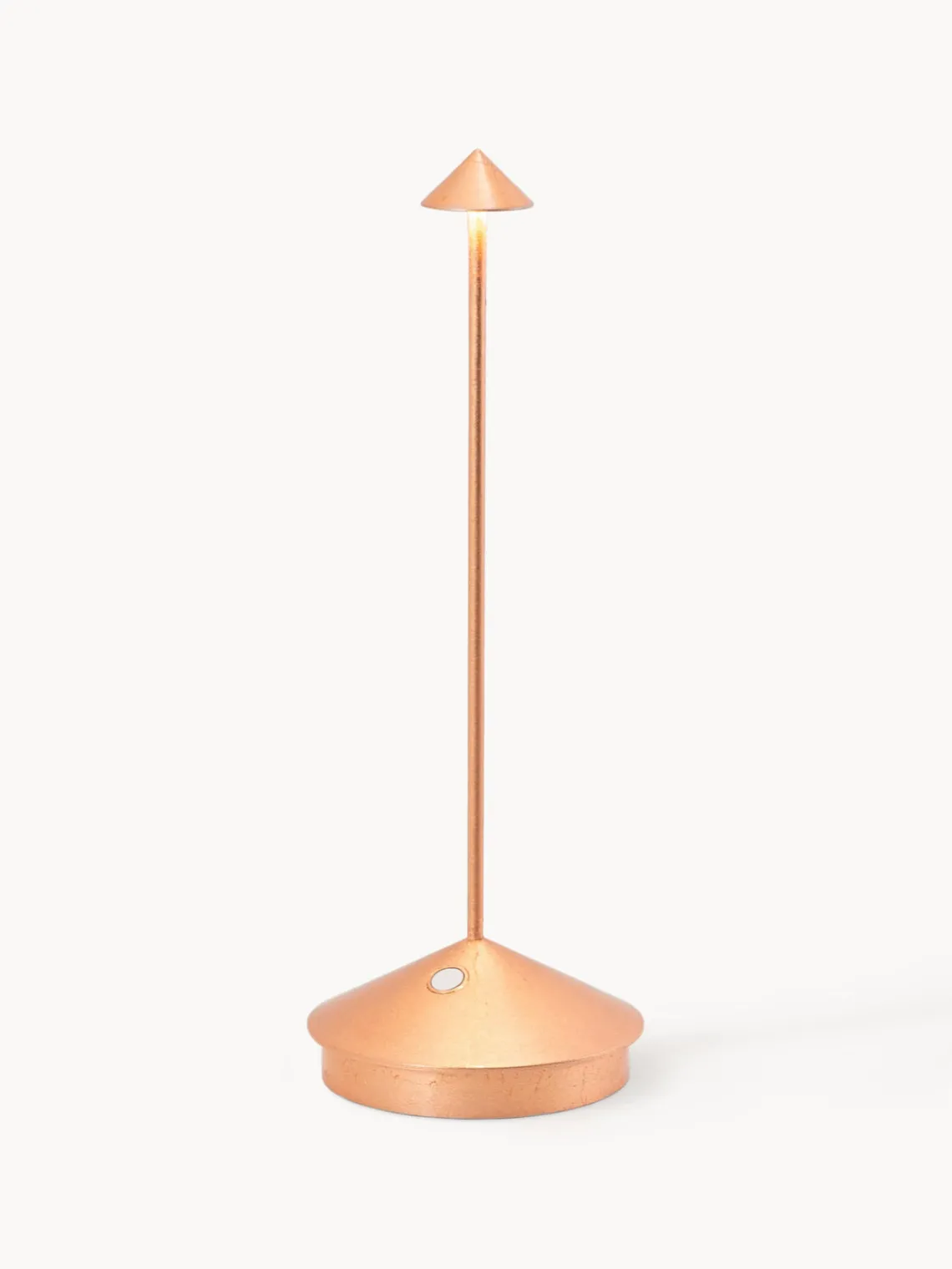 Best zafferano Petite lampe à poser LED mobile Pina, intensité lumineuse variable Tons cuivre