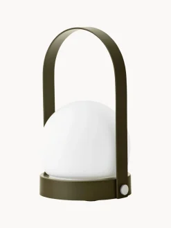 Clearance Audo Copenhagen Petite lampe à poser mobile Carrie, intensité lumineuse variable Blanc, vert olive