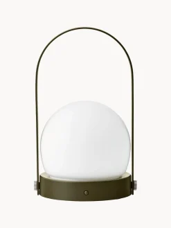 Clearance Audo Copenhagen Petite lampe à poser mobile Carrie, intensité lumineuse variable Blanc, vert olive