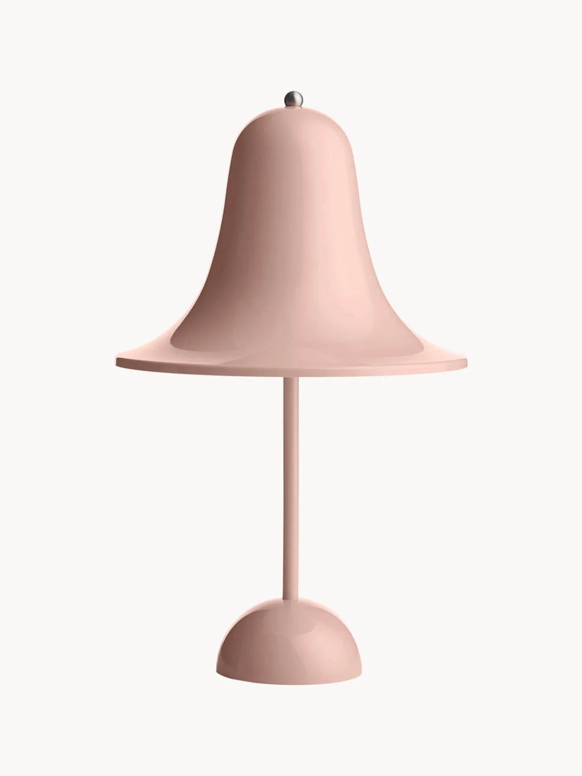 Fashion Verpan Petite lampe à poser mobile LED Pantop, design Verner Panton Vieux rose, haute brillance